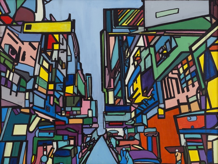 《香港街景布面亚克力》 60 x 80cm 2013
《香港街景布面亚克力》 60 x 80cm 2013