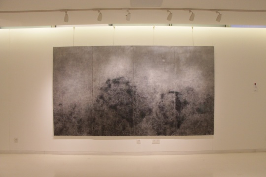 杨澄 《青岚·月》 200x360cm 布画油画 2011 胡建成推荐
