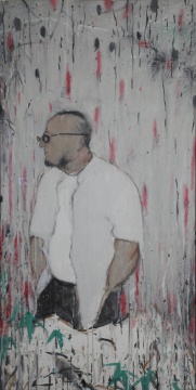 杜小同 《谁》 136.5×59cm 纸本水墨 2014 杜小同 《谁》 136.5×59cm 纸本水墨 2014