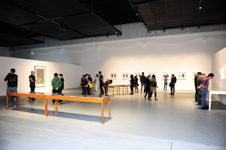 2014年3月，郝量个展“幽邃之地”展览现场
