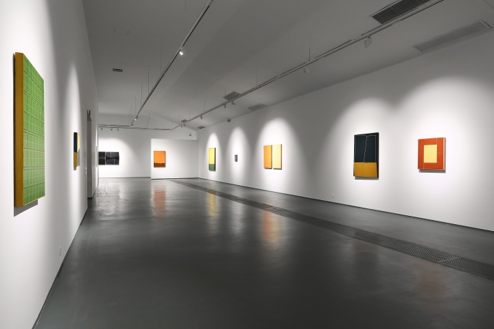 2014年9月，钱佳华个展“自由扩散”展览现场
