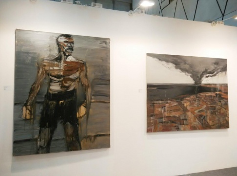 王鑫 《拳王》 180X140cm 布面油画
王鑫 《拳王》 180X140cm 布面油画