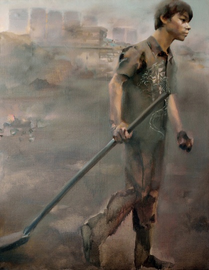 2014年北京保利秋拍“ 新绘画夜场” 上,W先生以28.75万竞得第一件拍品宋琨2004年创作的《南湖系列六号(拖着铲子的少年)》
2014年北京保利秋拍“ 新绘画夜场” 上,W先生以28.75万竞得第一件拍品宋琨2004年创作的《南湖系列六号(拖着铲子的少年)》