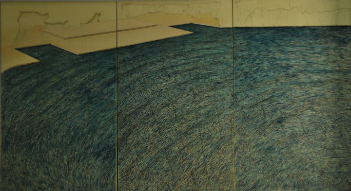 《虚静系列》200x100cm 布面油画 2013 《虚静系列》200x100cm 布面油画 2013