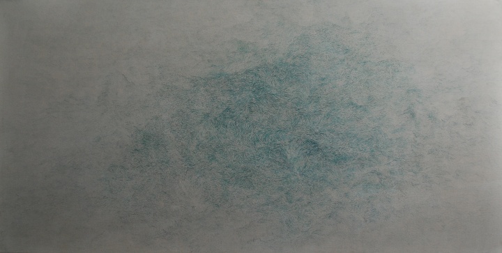 《虚静》200x100cm 布面油画 2013
《虚静》200x100cm 布面油画 2013