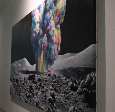 商成祥 《云途系列之八》 430x215cm 布面油画 2014
商成祥 《云途系列之八》 430x215cm 布面油画 2014