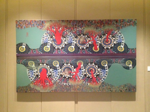 林伟祥 《倒影》 90X150cm 布面丙烯 2013
林伟祥 《倒影》 90X150cm 布面丙烯 2013