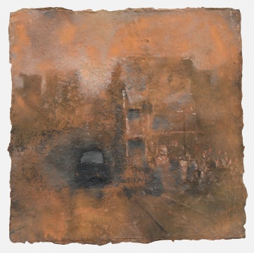 《城迹35》58x60cm 纸上丙烯 2014
《城迹35》58x60cm 纸上丙烯 2014