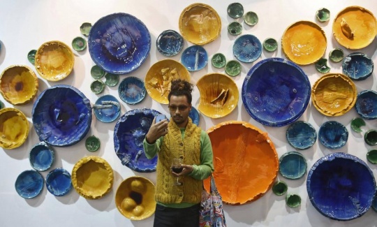Circle Uncircled by artist Rahul Kumar PHOTO:ANINDITO MUKHERJEE
Circle Uncircled by artist Rahul Kumar PHOTO:ANINDITO MUKHERJEE