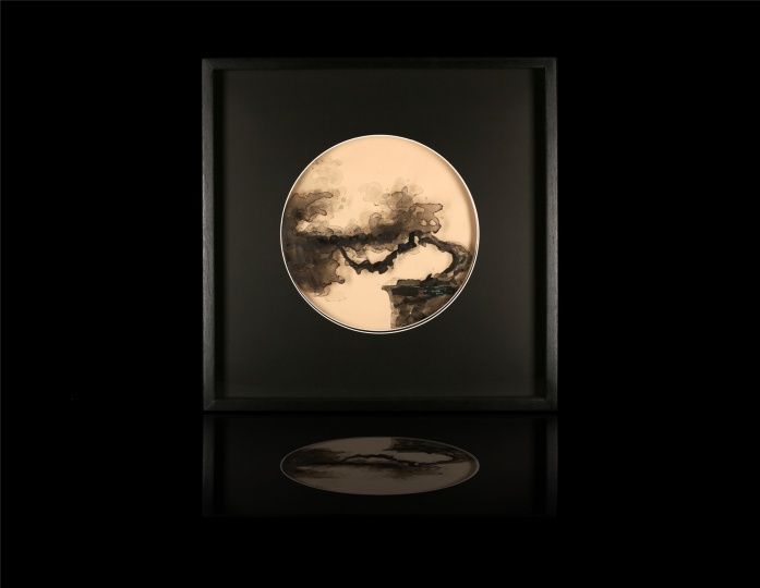 三希 60x60cm 水墨 亚克力 纸本 2014
三希 60x60cm 水墨 亚克力 纸本 2014