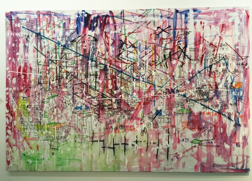 何俊彦 《GREE14》 布上综合材料 200x300cm 2014—2015
何俊彦 《GREE14》 布上综合材料 200x300cm 2014—2015