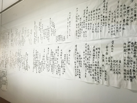 郑琦 《书法》 宣纸 尺寸可变 2015 郑琦 《书法》 宣纸 尺寸可变 2015