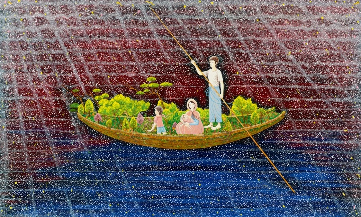 《希望》 120×200cm 布面丙烯裱木板 2014
《希望》 120×200cm 布面丙烯裱木板 2014