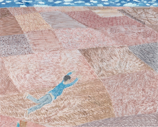 《土地》 168×208cm 布面油彩 2014年 《土地》 168×208cm 布面油彩 2014年