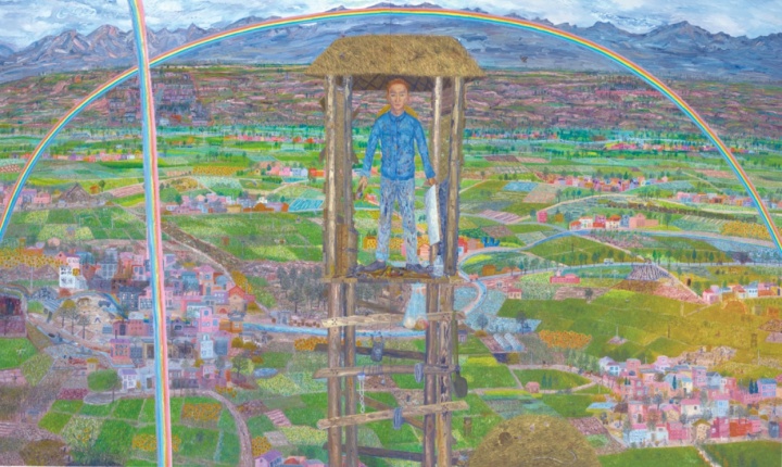 《麦田守望者》 360×600cm (双联画 Diptych) 布面油彩 2012年 《麦田守望者》 360×600cm (双联画 Diptych) 布面油彩 2012年