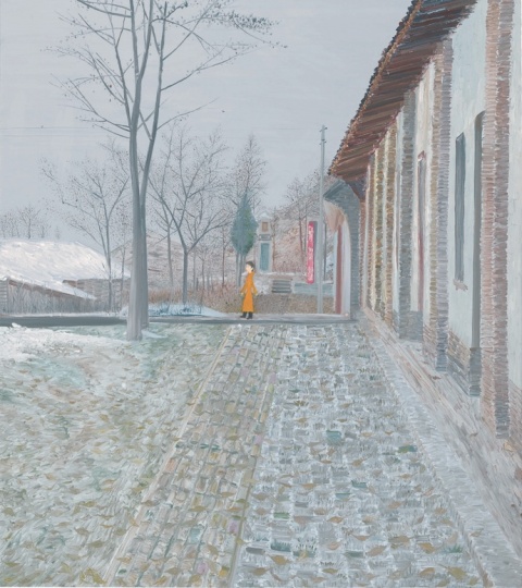 《初恋情人》 180×160cm 布面油彩 2009年 《初恋情人》 180×160cm 布面油彩 2009年
