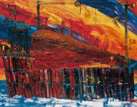 欧阳春 2006年《捕鲸船(二)》 220×280cm
北京匡时国际拍卖有限公司2014秋季艺术品拍卖会现当代艺术专场 RMB 1,610,000
(欧阳春,2004年首届新锐绘画奖参展作者)
欧阳春 2006年《捕鲸船(二)》 220×280cm
北京匡时国际拍卖有限公司2014秋季艺术品拍卖会现当代艺术专场 RMB 1,610,000
(欧阳春,2004年首届新锐绘画奖参展作者)
