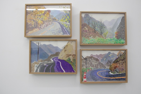 郭海强 《秦岭分水岭-净业寺》系列 26.5×38cm 纸上油画 2013 郭海强 《秦岭分水岭-净业寺》系列 26.5×38cm 纸上油画 2013
