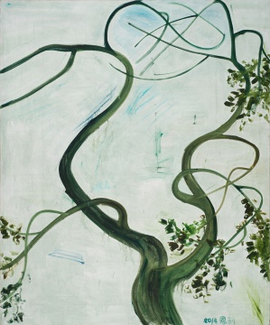 2014年布面油画《The Tree in the Wind》 © Zhang Enli,Courtesy the artist and Hauser & Wirth
2014年布面油画《The Tree in the Wind》 © Zhang Enli,Courtesy the artist and Hauser & Wirth
