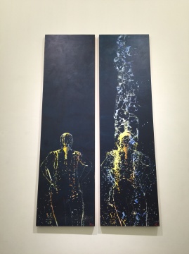 《洗礼》 260x146cm 布面丙烯 2013
《洗礼》 260x146cm 布面丙烯 2013