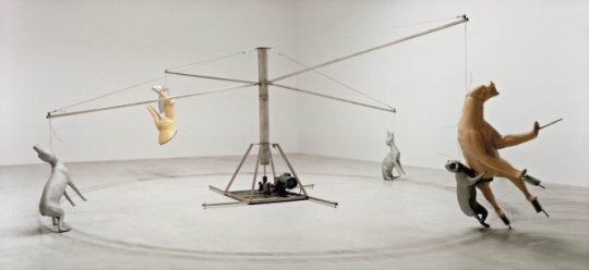 Carousel (Stainless steel version), 1988  © Bruce Nauman / ADAGP, Paris 2015 

Photo courtesy Glenstone
