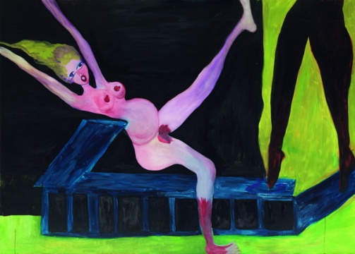 《突然跳动的木板》180 x 220cm 布面油画 2010
《突然跳动的木板》180 x 220cm 布面油画 2010