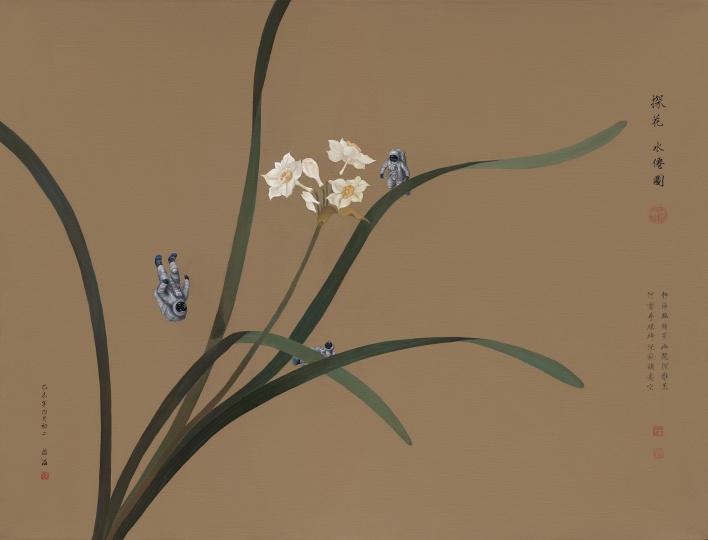 《探花 之 水仙图》 110cm×145cm 布面油画 2015
《探花 之 水仙图》 110cm×145cm 布面油画 2015