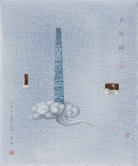 《夕陛缔 CBD》 60cm×50cm 布面油画 2015
《夕陛缔 CBD》 60cm×50cm 布面油画 2015