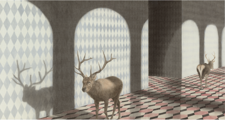 《叙别梦》 168×91cm 纸本水墨 2013
《叙别梦》 168×91cm 纸本水墨 2013