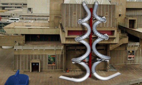 Carsten Höller’s Isomeric Slides, which will form part of the exhibition at the Hayward gallery in London from 10 June. Photograph: Carsten Höller/PA
Carsten Höller’s Isomeric Slides, which will form part of the exhibition at the Hayward gallery in London from 10 June. Photograph: Carsten Höller/PA