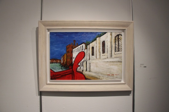 《威尼斯古根海姆美术馆》 60×90cm 布面油画 2013 