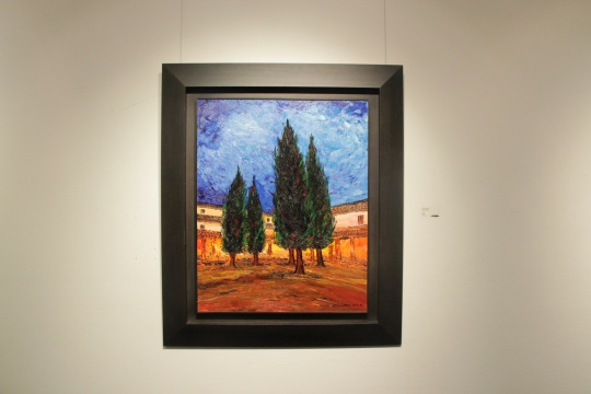 《威尼斯的修道院》100×80cm 布面油画 2013
《威尼斯的修道院》100×80cm 布面油画 2013