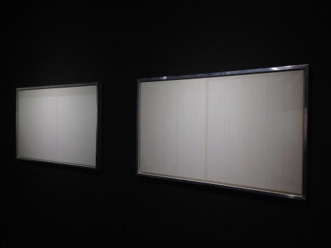 林寿宇 《无题（灰）》、《无题（白）》 76×127cm×2 布面油画 1965-1968
