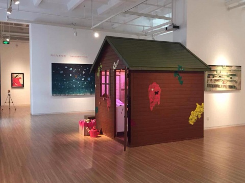 董鹤展览“冷记忆”现场
董鹤展览“冷记忆”现场