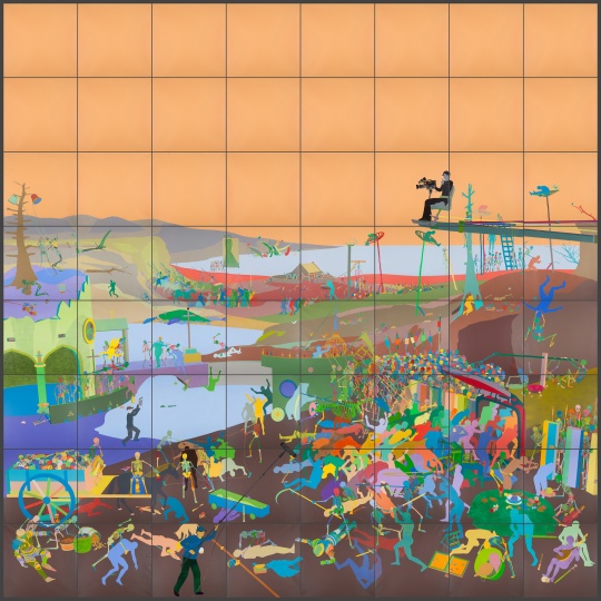 2015年新作《死亡胜利》,“遣词造句”中陈列在阿拉里奥画廊一、二两层展厅中 图片版权所有:阿拉里奥画廊及艺术家
2015年新作《死亡胜利》,“遣词造句”中陈列在阿拉里奥画廊一、二两层展厅中 图片版权所有:阿拉里奥画廊及艺术家