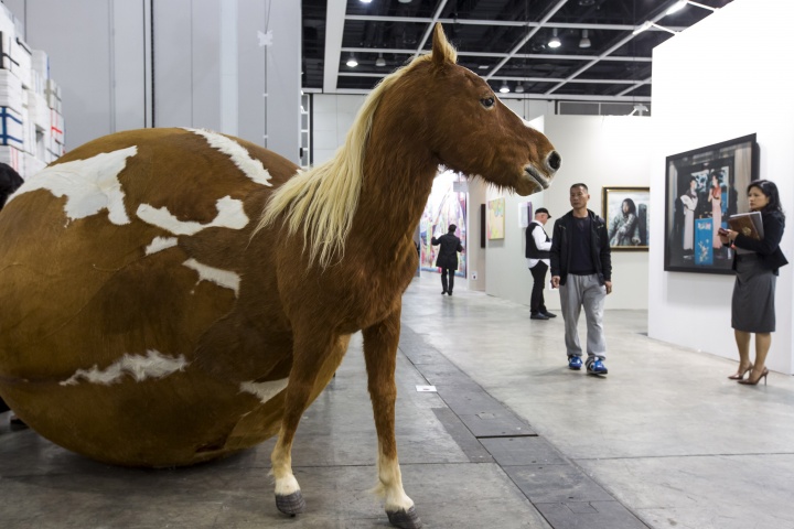 站台中国带去的杨茂源作品 © Art Basel
站台中国带去的杨茂源作品 © Art Basel