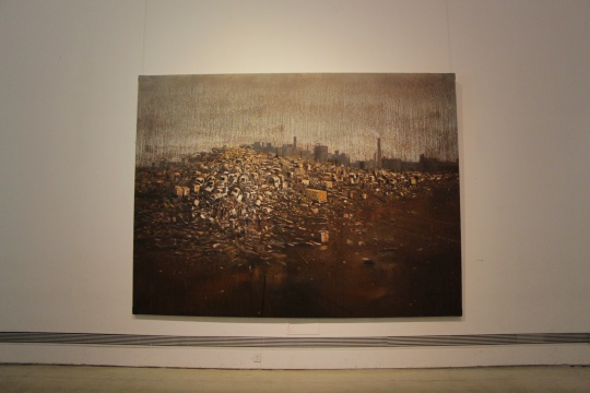 《城·迹18》 300×400cm 布面丙烯 2014
《城·迹18》 300×400cm 布面丙烯 2014