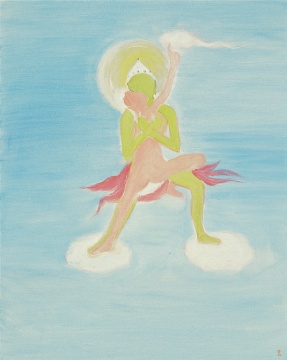 《祥云图》   50cm×40cm  布面油画    2010
