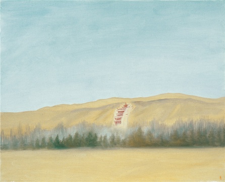 《九层楼远眺》 40cm×50cm 布面油画 2010
《九层楼远眺》 40cm×50cm 布面油画 2010