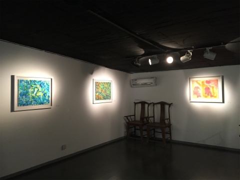 二楼展厅的水彩作品
二楼展厅的水彩作品