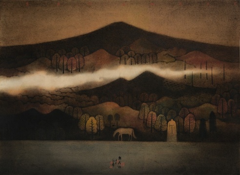 黄红涛 《无名山系列》 90×120cm 纸本设色 2015
黄红涛 《无名山系列》 90×120cm 纸本设色 2015