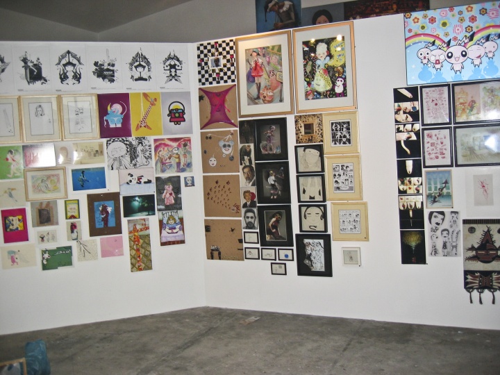 2007年12月，“绿校第二次年展”展览现场
