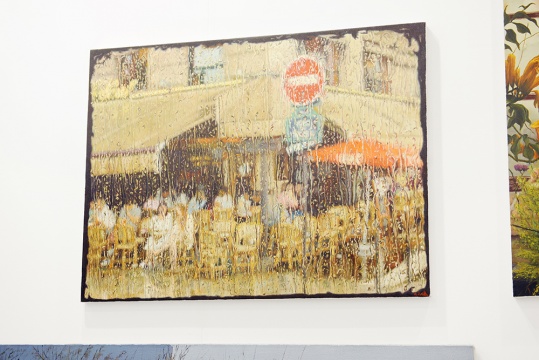 李大鹏《雨中巴黎话情思》局部 60×80cm 布面油画 2014 b.1987 毕业于清华大学美术学院绘画系
李大鹏《雨中巴黎话情思》局部 60×80cm 布面油画 2014 b.1987 毕业于清华大学美术学院绘画系