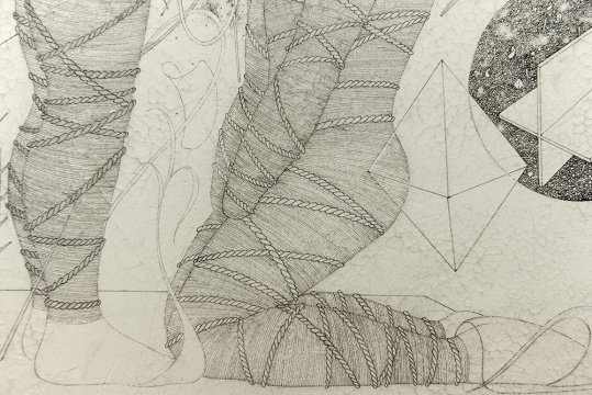 礼义《平》局部 70×80cm 布上针管笔 2014 b.1983 毕业于四川美术学院美教水彩系
礼义《平》局部 70×80cm 布上针管笔 2014 b.1983 毕业于四川美术学院美教水彩系