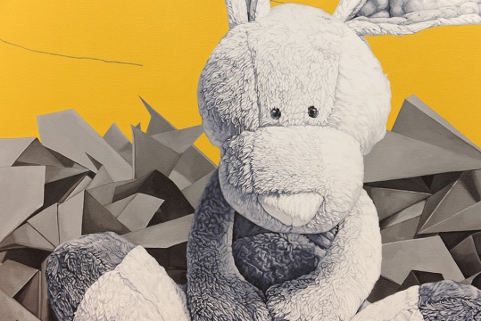 朴成龙 《外来先生10》局部 150×150cm 布面油画 2014 b.1988 毕业于延边大学美术学院油画系
朴成龙 《外来先生10》局部 150×150cm 布面油画 2014 b.1988 毕业于延边大学美术学院油画系