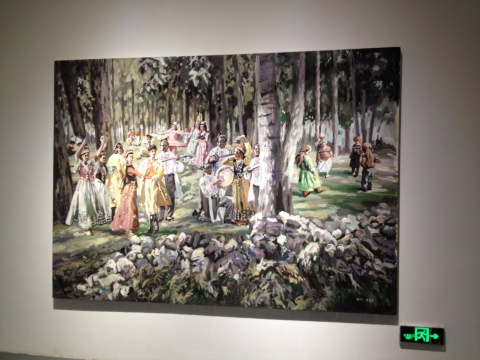 “流成河”章节中的秦琦作品《新疆（中）》 205×286cm 布面油画 2010