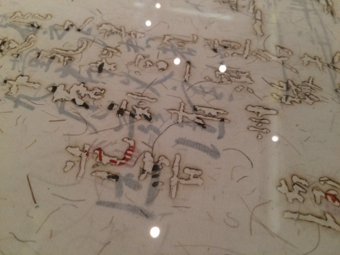 以灼烧代笔墨的双层画面是王天德的创作语言