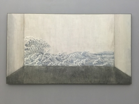 徐弘  《海岸》  158 × 280cm   油彩画布   2014
