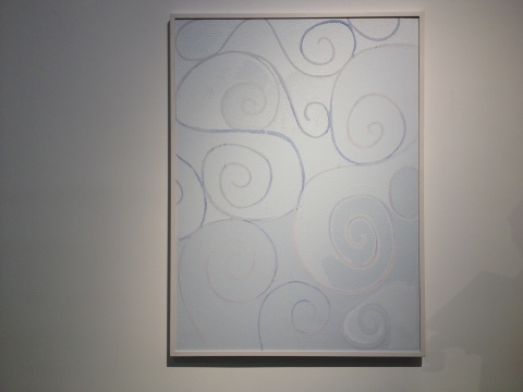 季大纯 《蓝色螺旋形》 150×110cm 综合材料 2004
