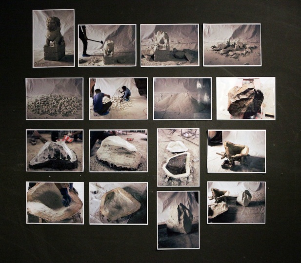 2011年《一块石头》展览现场
2011年《一块石头》展览现场